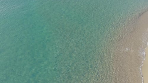 Aerial View of Crystalclear Waters Ideal for Serene Backdrops