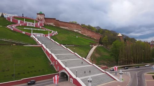 Chkalov Staircase in Nizhny Novgorod, Russia