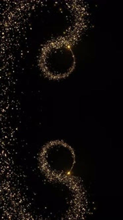 Luxuriöse Animation mit glitzernden Sternen, glitzernder Staub, Spur, Funkeln, Übergang, Feenstaubexplosion