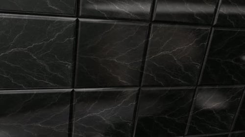 Schwarze Mirage-Marmorfliesen mit glänzendem Blendeffekt und hochwertigem Dark Stone Motion-Hintergrund