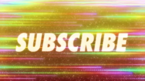 Subscribe Word With Colourful Background V2