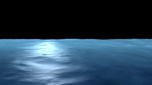 Blue Ocean Waves Loop – Transparent Background Overlay