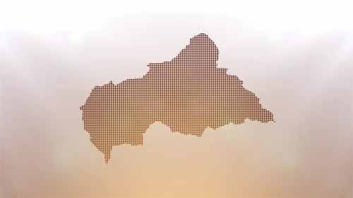 Digital Pixelated Map Reveal Animation