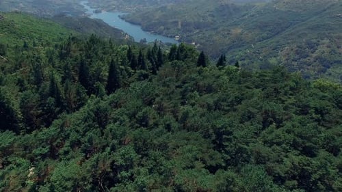 Cinematic Mountain Landscape Aerial View