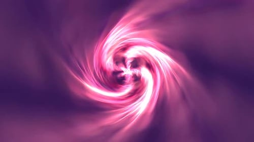 Abstract Swirling Radiant Pink and Purple Light Vortex Loop