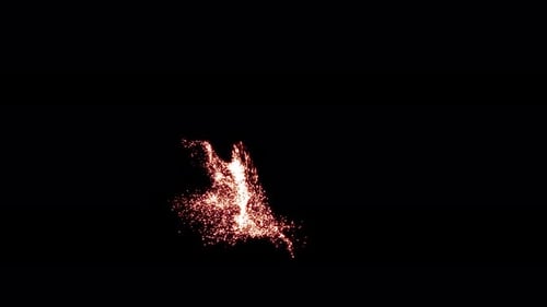 Abstract Shimmering Particle Reveal Animation