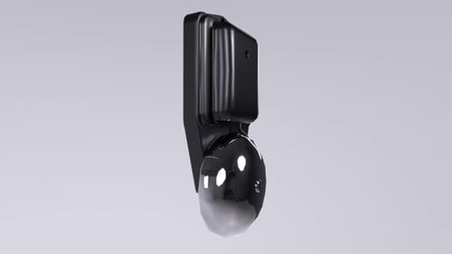 Emergency Bell 3d object rotating loop
