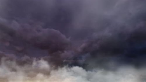 Time Lapse of Stormy Clouds Moving Rapidly