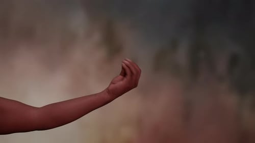 Reaching Hand Stopped by Outstretched Palm