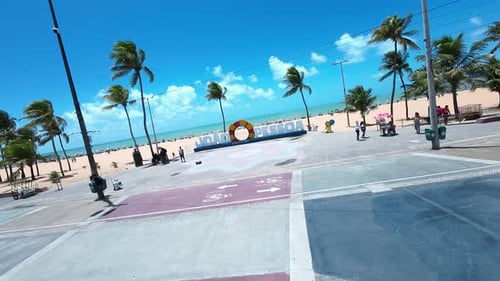 Busto Tamandare em João Pessoa, na Paraíba, Brasil.