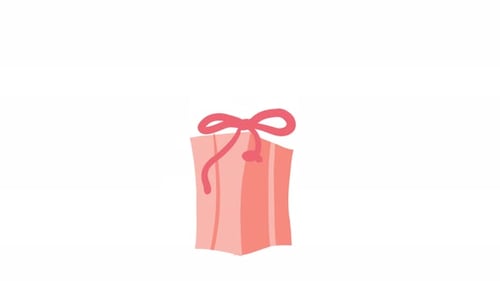 Gift Box Frame By Frame Animation 2D Motion Graphics 4K