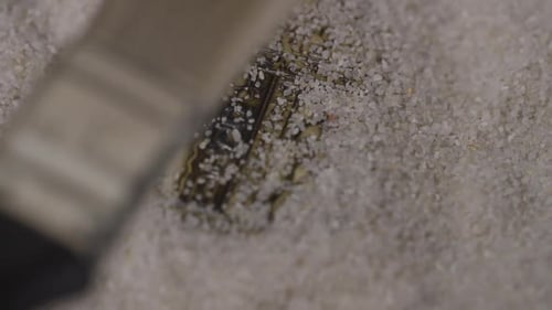 Excavating an Egyptian Artifact Buried in Sand