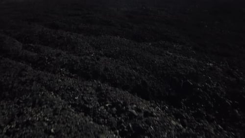 Rivière de lave noire du Teide vulcanic 22 4K