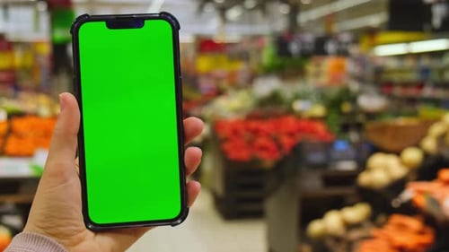 Mobile Phone Chroma Key for Mobile App Application