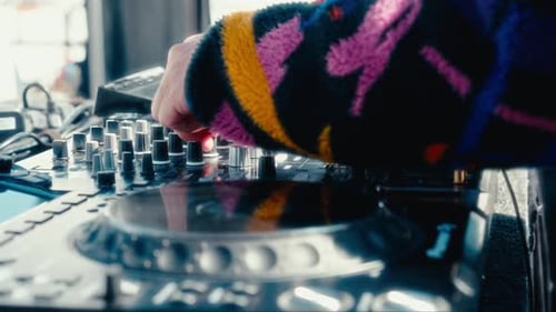 Sound Mixer Being Used