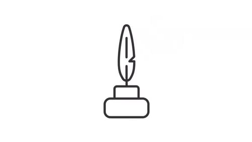 Quill pen animated icon