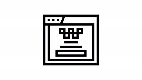 animation d'icônes de ligne de site Web