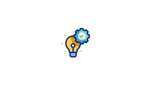 Animiertes Innovationssymbol
