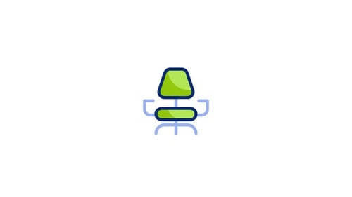 Animiertes Stuhlsymbol