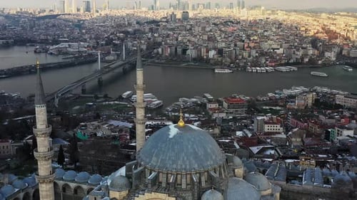 Luftaufnahme der Süleymaniye-Moschee, Istanbul, Türkei.