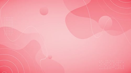 Modern Abstract Fluid Pink Shapes Looping Background