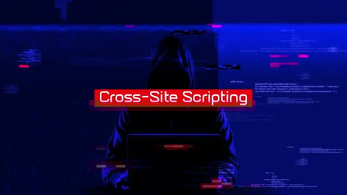 Cybersecurity Hacker Glitch Text Reveal Animation