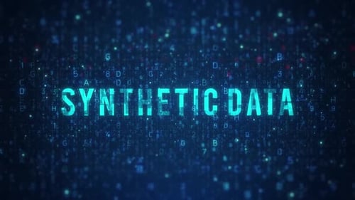Futuristic Digital Data Code Background with Glowing Text