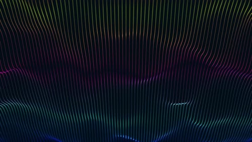 Fundo de onda de linha de partículas digitais. Vd 379