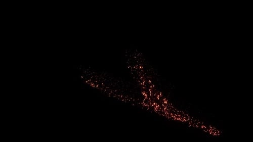 Golden Glitter Particle Trail Reveal