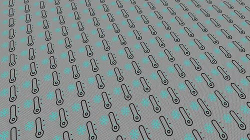 Dynamic Background with Animated Cold Icons, Exclusive, Unique Design