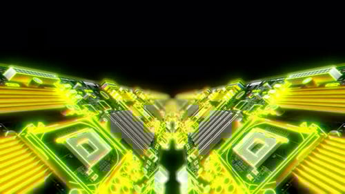 Glowing Symmetry Electric Circuit