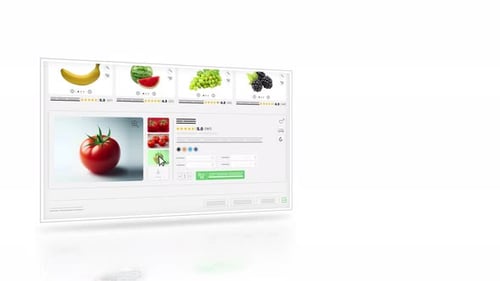E-commerce Website User Interface Animation for Food and Groceries