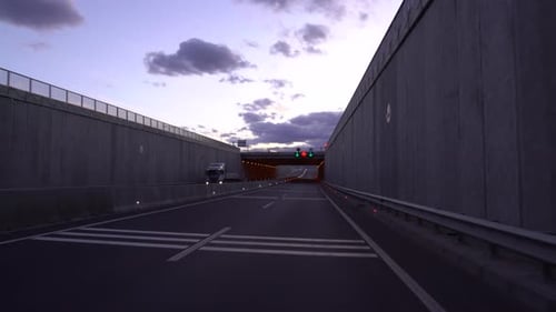 Driving Car On A Road