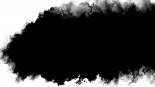 Abstract Ink Splatter Transition in Black White Ink Brush Stroke Ink Brush Blot Splat Fluid Art