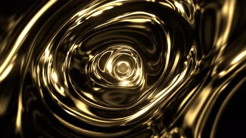Golden Futuristic Fluorescent Liquid Plasma Background Vj Loop In 4K