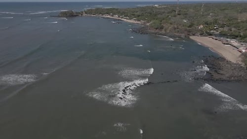 Hidden Idyllic Beaches, Flying above Lava Reef Rock Formations