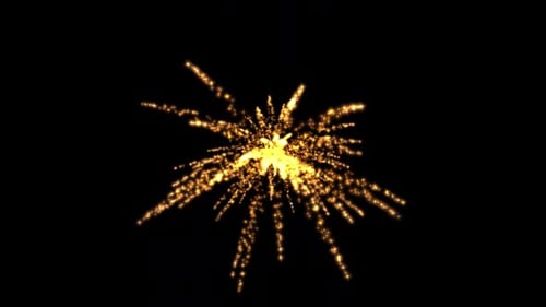 Golden Sparkle Burst Reveal Animation