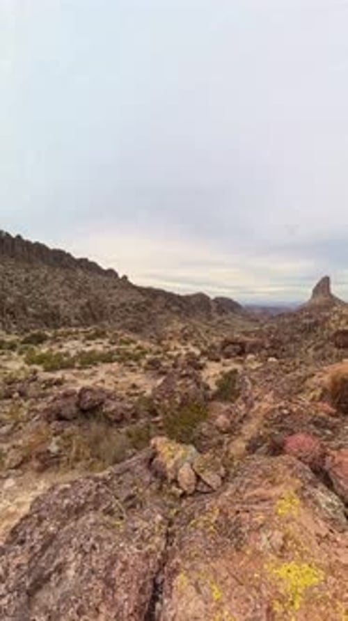 Lap de temps vertical de Weavers Needle Superstition Mountains