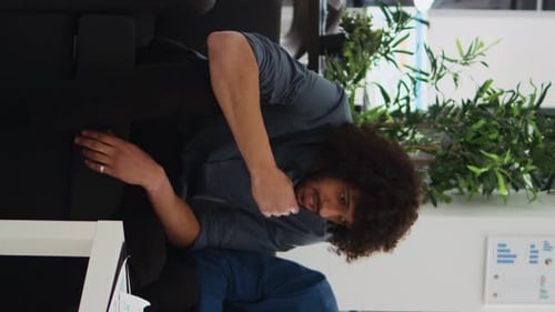 Business Meeting with Frustration in the Workplace