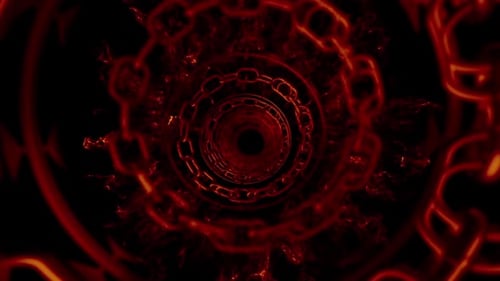 Túnel de descida infinita do circuito do inferno