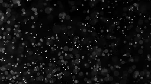 Abstract Black Background with Sparkling Bokeh Particles