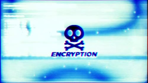 Hintergrundbildschirm zum Verschlüsselungs-Hacken