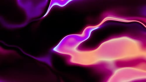 Abstract Fluid Neon Waves Motion Background Animation