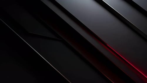 Sleek Modern Background with Dynamic Shifting Geometric Panels and Red Light