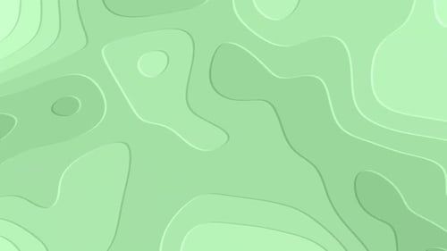 Abstract Fluid Green Organic Lines Seamless Loop Background