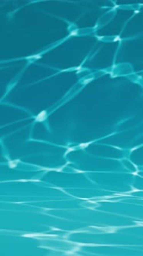 Looping Underwater Blue Pool with Water Reflections