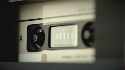 Retro Audio Cassette Close Up Vintage Technology