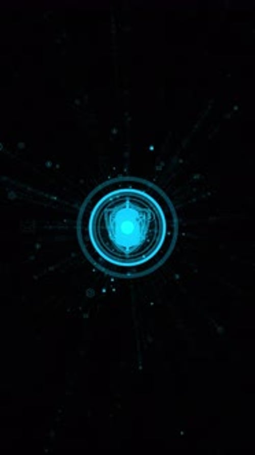 Digital Cybersecurity Protection with Encrypted Data Visualization cybersecurity, Featuring padlock