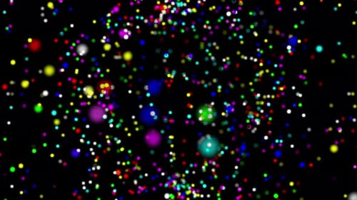 Colorful Particles Background Loop V2