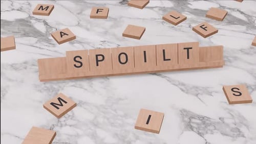 Un mot gâté sur le Scrabble